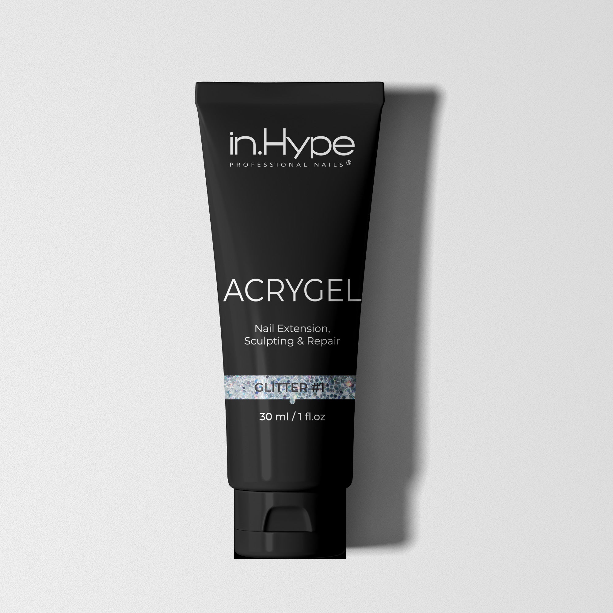 In.Hype AcryGel / Acrylic Nail Extension Builder Gel Glitter 1 In