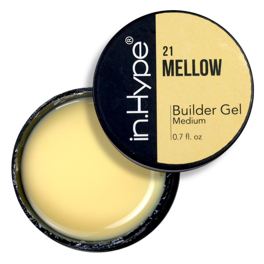In.Hype Hard Builder Gel -  Mellow #21 buttery yellow