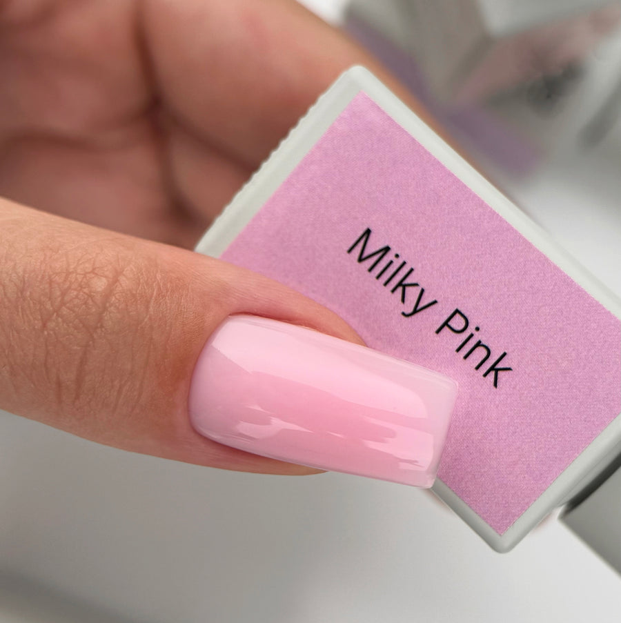 Express Gel. Liquid Builder Gel in a Bottle - Milky Pink