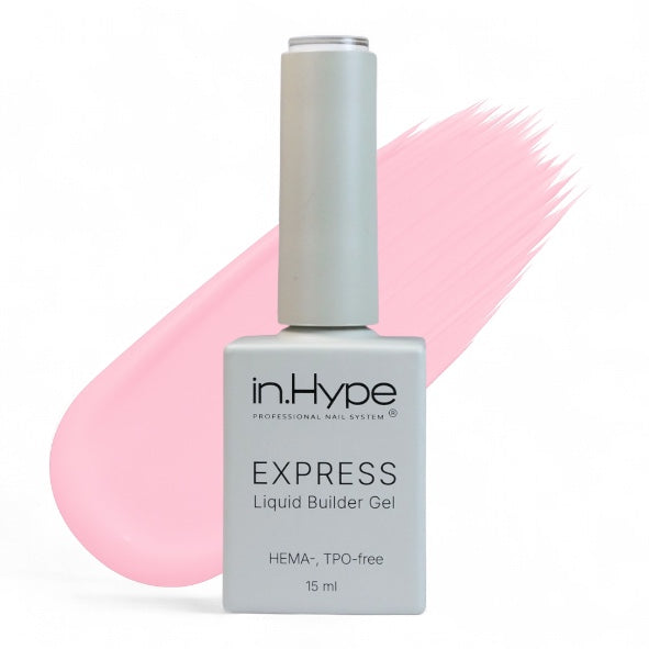 Express Gel. Liquid Builder Gel in a Bottle - Milky Pink