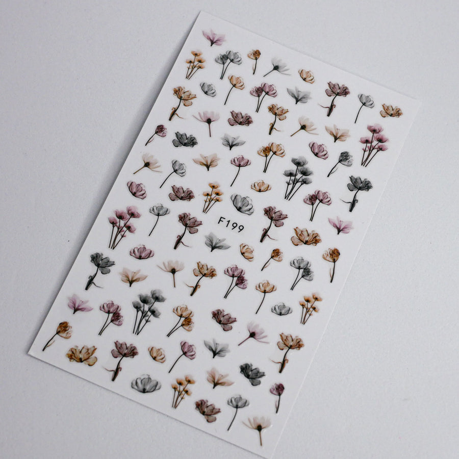 Nail Art Stickers Decals Floral
