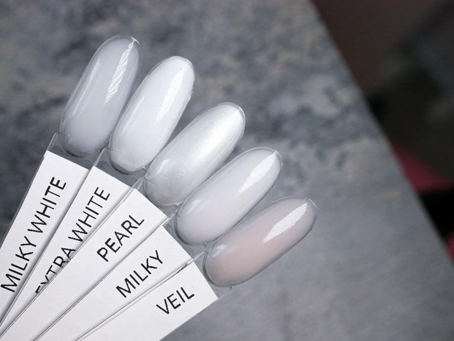 MK Nails - White French Tip with Full White Nails