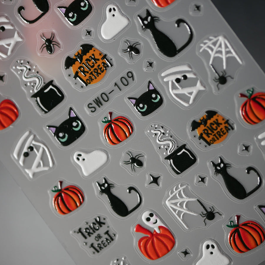 Nail Art Stickers Decals Halloween Fall #1