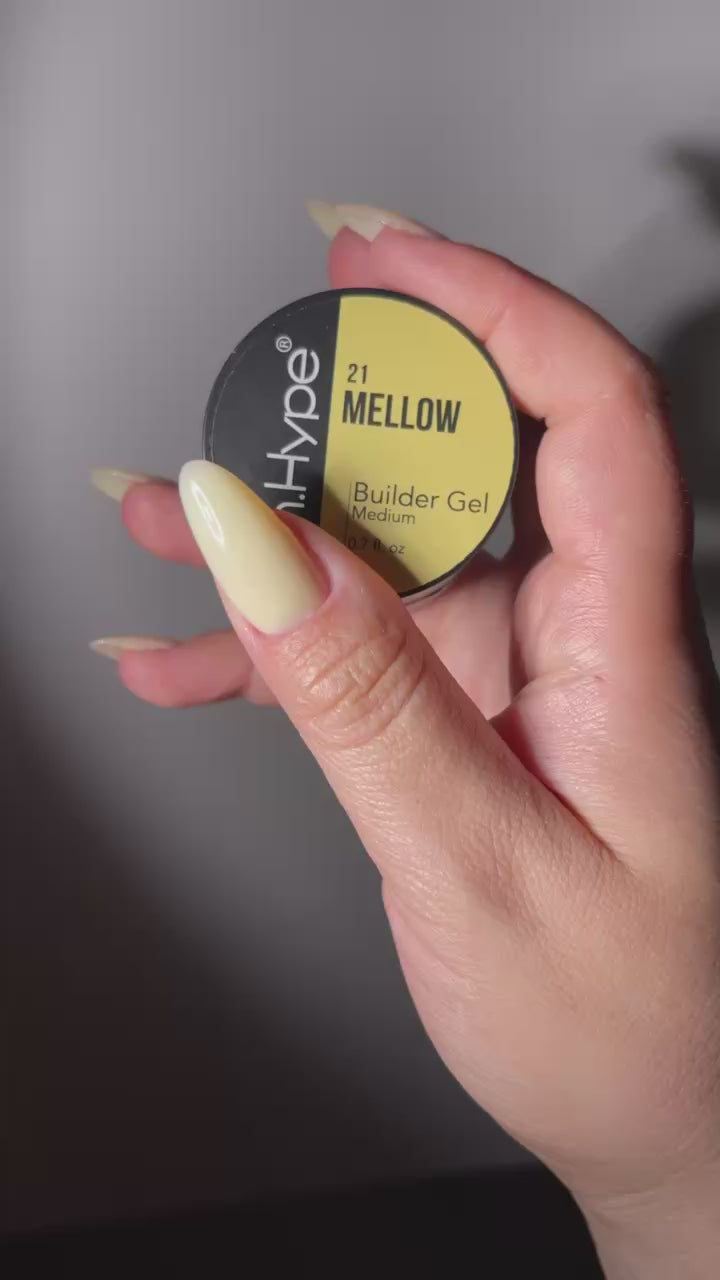 In.Hype Hard Builder Gel -  Mellow #21 buttery yellow